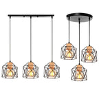 Wood LED Pendant Chandelier: Modern Nordic Home Decor Hanging Light for Kitchen, Living, Dining Room