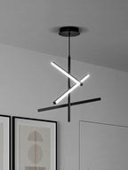 Modern Nordic Stripes LED Pendant Chandelier for Living, Dining, Bedroom & Loft