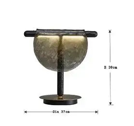 Modern Gray Amber Clear Glass Pendant Lamp for Bedroom Living Room