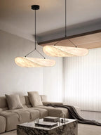 Silk Ceiling Pendant Chandeliers for Modern Minimalist Living Bedroom Decor