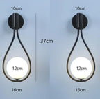 Metal Glass Ball Wall Lamp: Modern Nordic Design for Living Room, Bedroom, Aisle & Staircase