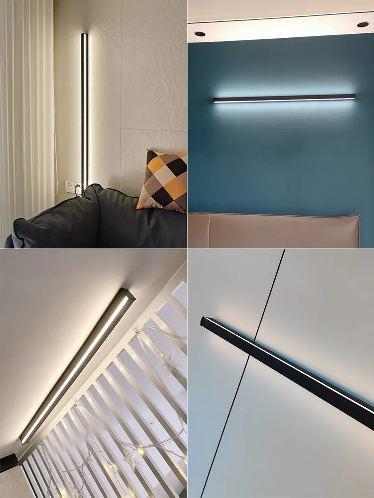 Long Strip Wall Lamp: Minimalist Luxe Ceiling Light for Living Room, Bedroom, Aisle