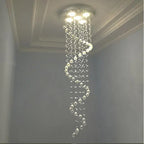 Modern LED Chandeliers for Staircase Lighting Fixture Luxury Hotel Villa Bedroom Lamp
