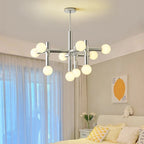 Bauhaus Glass Hanging Ceiling Lamps LED Chandelier Room Decor for Living Bedroom