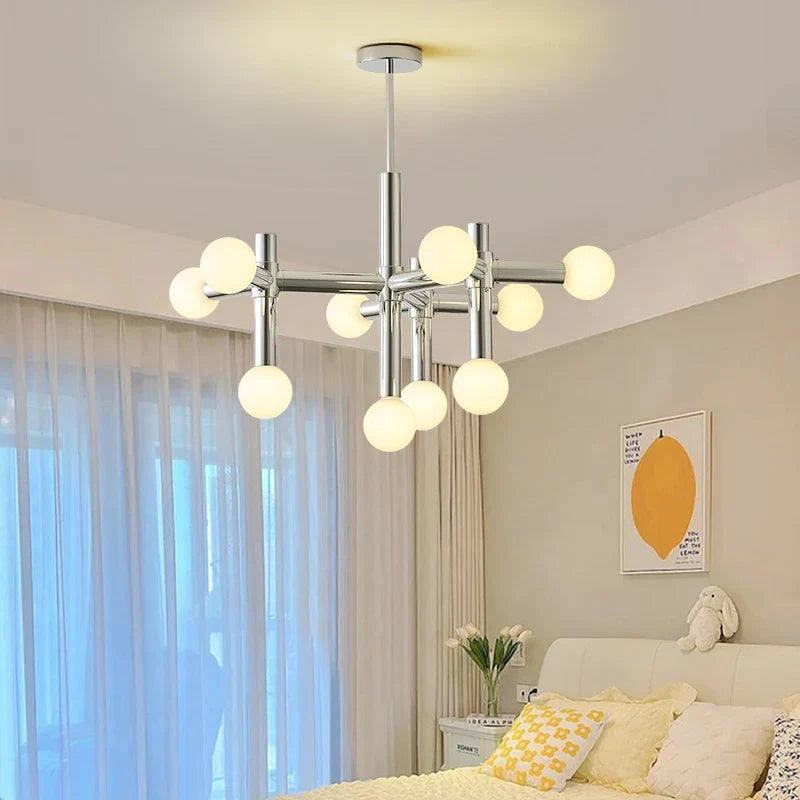 Bauhaus Glass Hanging Ceiling Lamps LED Chandelier Room Decor for Living Bedroom
