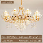 Crystal Chandelier: Grand European Villa High-end Fixture for Living Room, Restaurant, Building