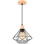 Industrial Wood Ceiling Chandelier for Bedroom Cafe Bar Restaurant Decor