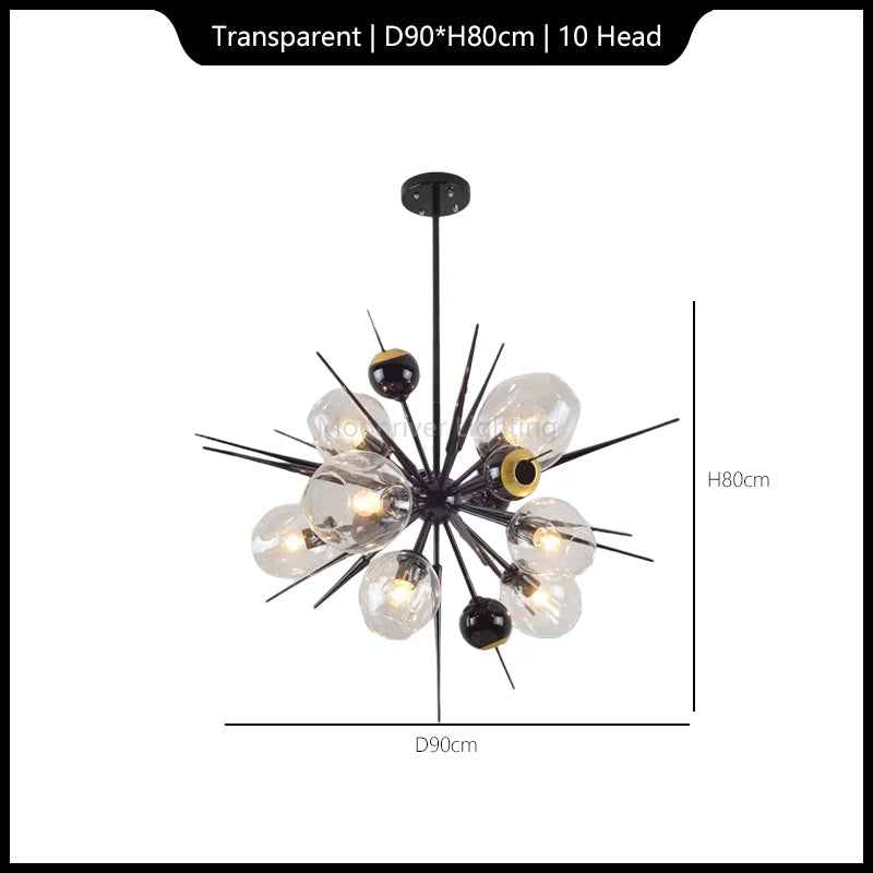 Magic Bean Hanging Ceiling Lamp | Special-Shaped Pendant Chandelier for Living Room