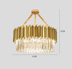 Crystal Chandelier: Elegant Villa Pendant Lights for Living Room and Bedroom