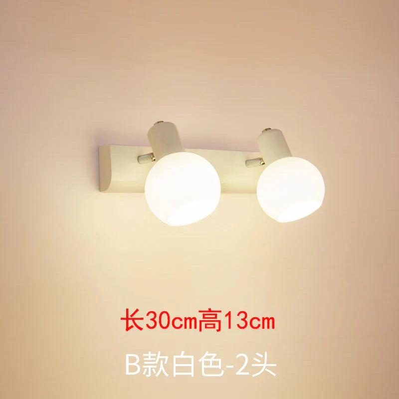 Rotatable Bathroom Mirror Light Wall Sconces, Modern LED Fixtures for Home Decor.