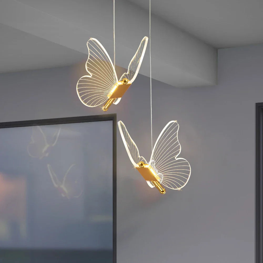 Butterfly LED Pendant Chandelier for Living Room and Bedroom