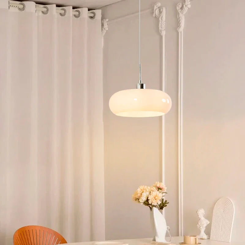 Luxe Orange Pendant Lamp for Dining Room & Bedroom Decoration by Afralia™