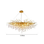 Modern Gold Chrome Crystal Chandelier Ceiling Pendant Light Fixtures