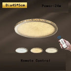 Crystal Round Ceiling Lamp Elegant LED Lighting for Bedroom & Living Room