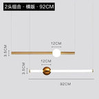 Modern Wand LED Pendant Light for Bedside Living Room, Hotel Hall Decor