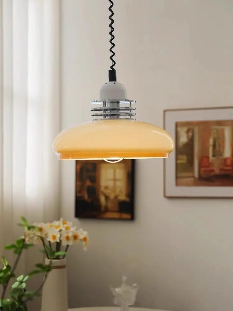 Vintage Glass LED Chandelier: Retro Kitchen Island Ceiling Lamp for Home Decor.createStatement