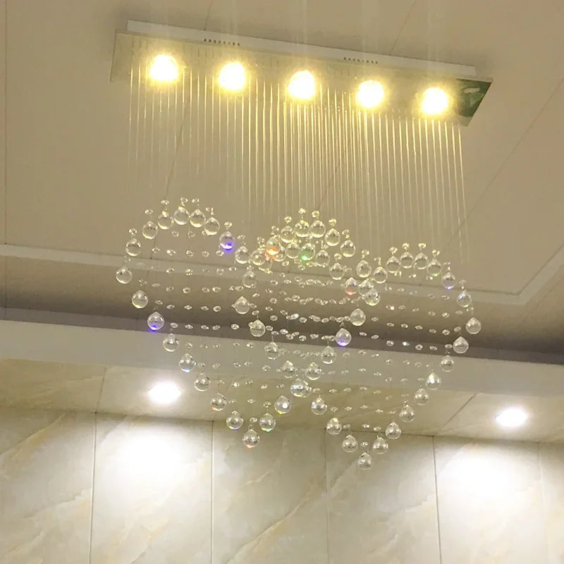 Crystal Chandelier: Modern Dining Table & Bar Lamp for Bedroom & Dining Room Lighting