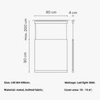 Modern Minimalism Dining Room Fabric Pendant Light