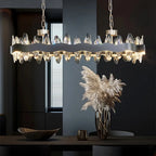 Crystal LED Chandelier: Luxury Living Room Pendant Light with Modern Design
