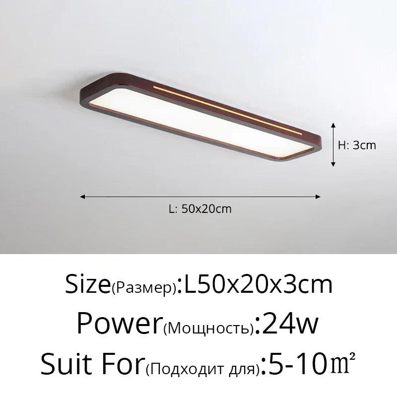 LED Ceiling Lights: Modern Nordic Kitchen Study Living Room Dimmable Remote Control