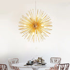 Dandelion Ball Chandelier: Nordic Modern Golden Bedroom & Restaurant Lamp