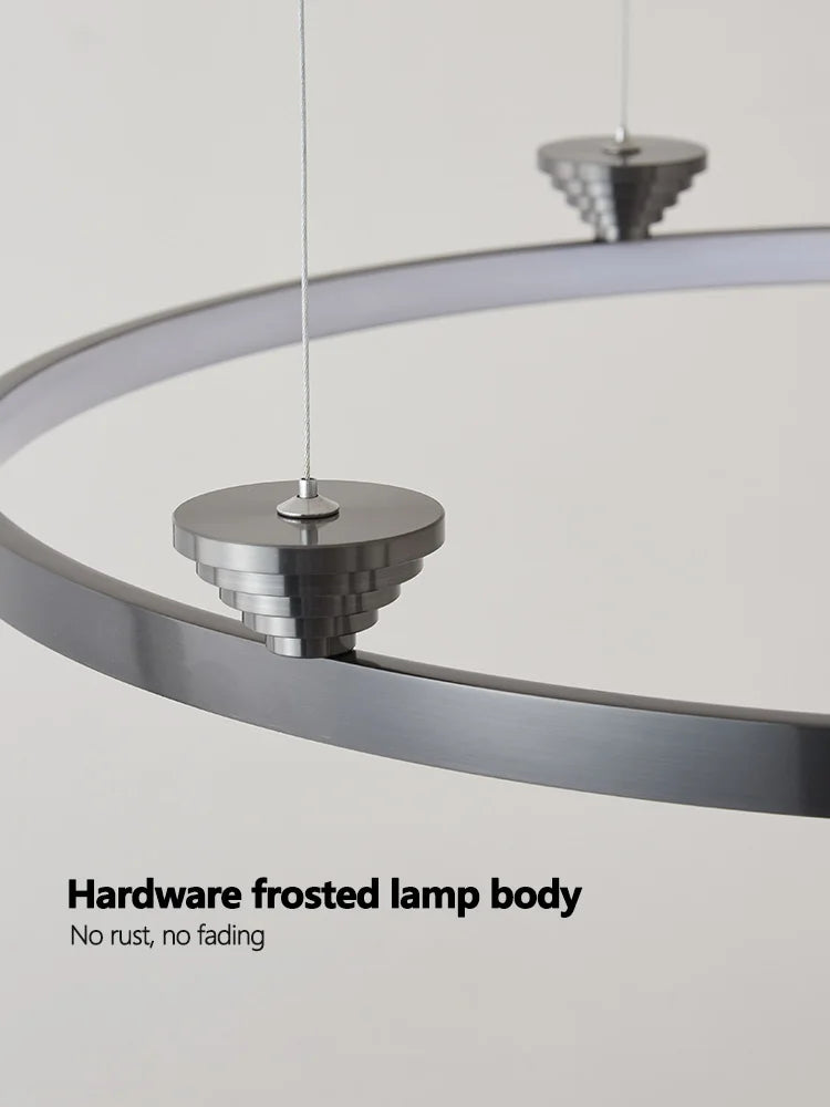 Italian Style Annular Pendant Lamp for Living Room, Dining Room, Bedroom