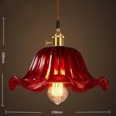 Glass Pendant Lights: Vintage LED Indoor Lighting for Home, Living Room, and Cafe.