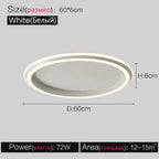 Modern Round Ceiling LED Lamp for Bedroom, Minimalist Design for All Rooms
