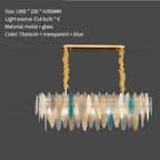 Glass Chandelier Light for Living Room, Bedroom, Dining: Luxury Art Designer Lighting
