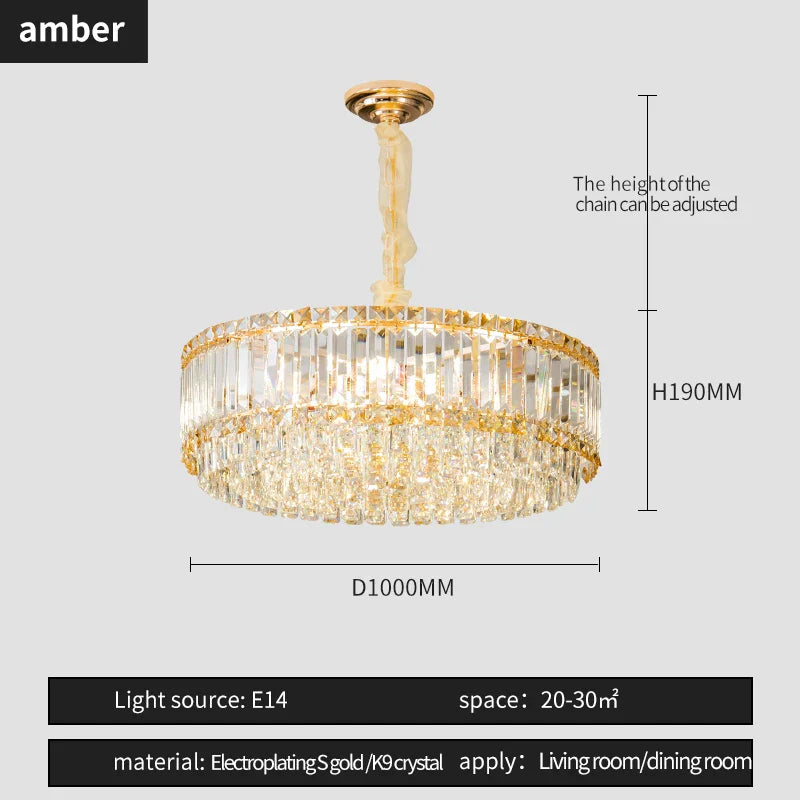 French Crystal Chandelier for Living Room, Dining Room, and Master Bedroom