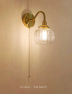 Glass Decor Wall Sconce Lamp Lighting for Bedroom Living Room