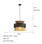 Handmade Hemp Rope Chandelier Pendant Light for Restaurant and Cafe