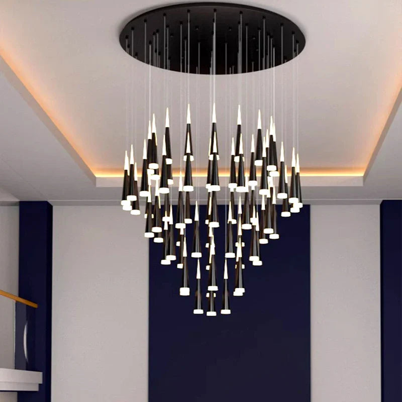 Nordic Stair Chandelier Living Dining Room Pendant Ceiling Light Indoor Lighting