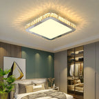 Crystal Round Ceiling Lamp Elegant LED Lighting for Bedroom & Living Room