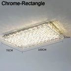 Crystal Ceiling Lamp: Modern Minimalist Indoor LED Lighting for Living Room, Dining & Bedroom