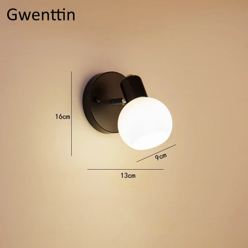 Rotatable Bathroom Mirror Light Wall Sconces, Modern LED Fixtures for Home Decor.