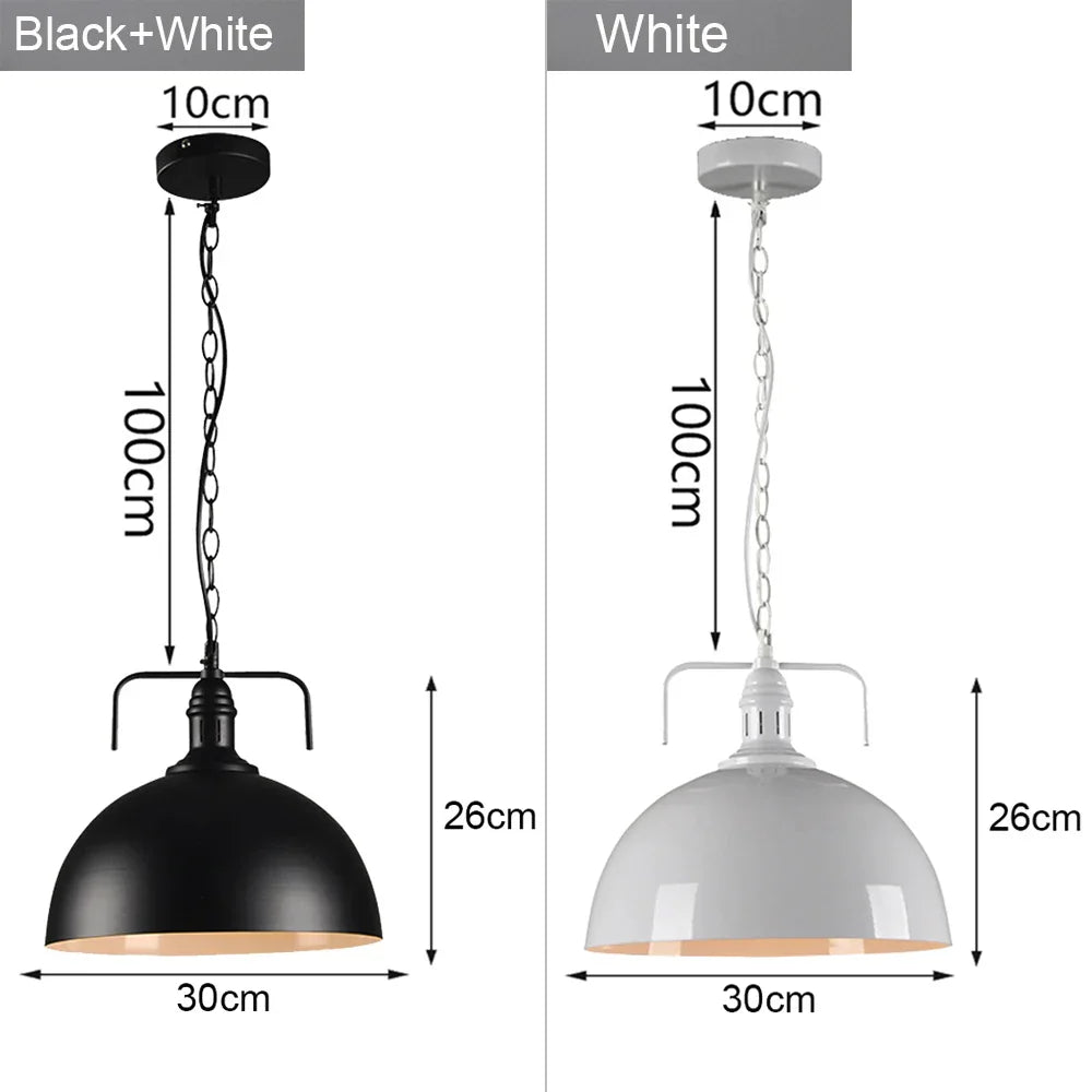 Industrial Loft Chandelier Pendant Lamp LED Edison Vintage Hanging Light