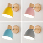 Nordic Wood LED Wall Lamp Modern Bedroom Living Room Sconce Lighting