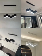 Modern Geometric Pendant Lights for Dining Room and Office