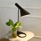 Industrial Iron Table Lamp for Bedroom Decor and Lighting