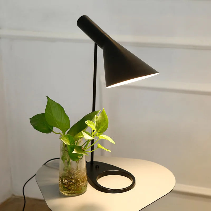 Industrial Iron Table Lamp for Bedroom Decor and Lighting