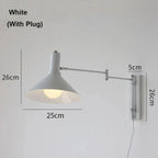 Retro Foldable LED Wall Light for Bedroom Reading
