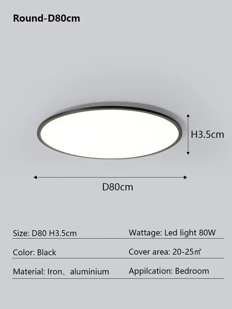 Modern Ultra Thin LED Ceiling Light for Home Décor & Lighting Fixtures