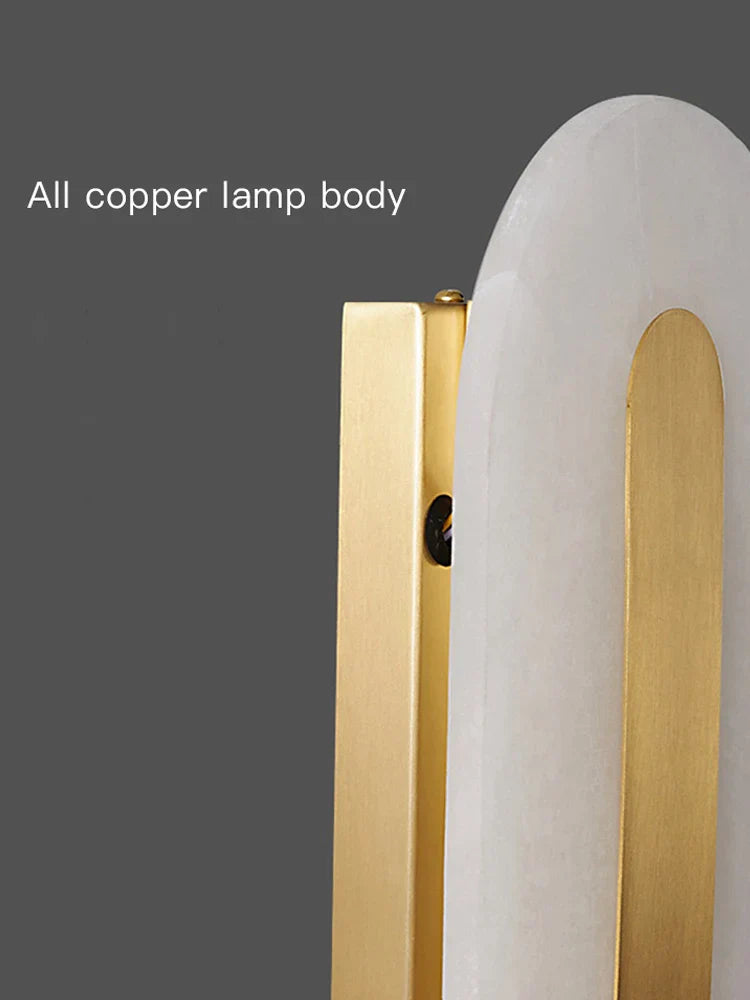 Marble LED Wall Sconce for Bedroom Living Room Hallway Hotel Decor
