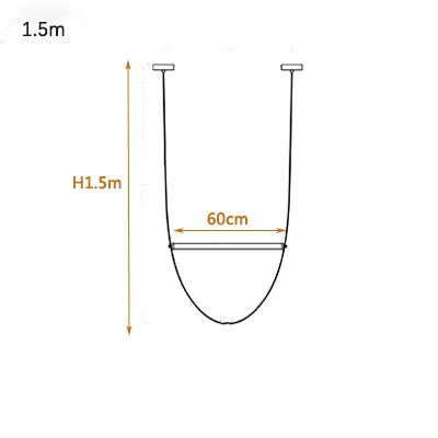 Afralia Leather Belt Chandelier: Modern Glass Tube Designer Lighting for Home, Restaurant & Villa