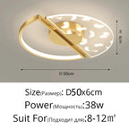 Luxury LED Feather Ceiling Light: Modern Dimmable Fixture for Bedroom & Living Room