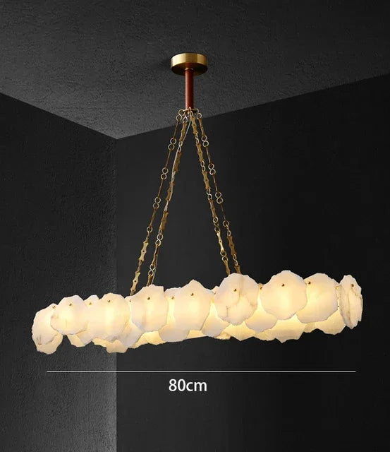 Marble Chandelier: Luxury Bauhaus Light for Bedroom Living Room Kitchen Island