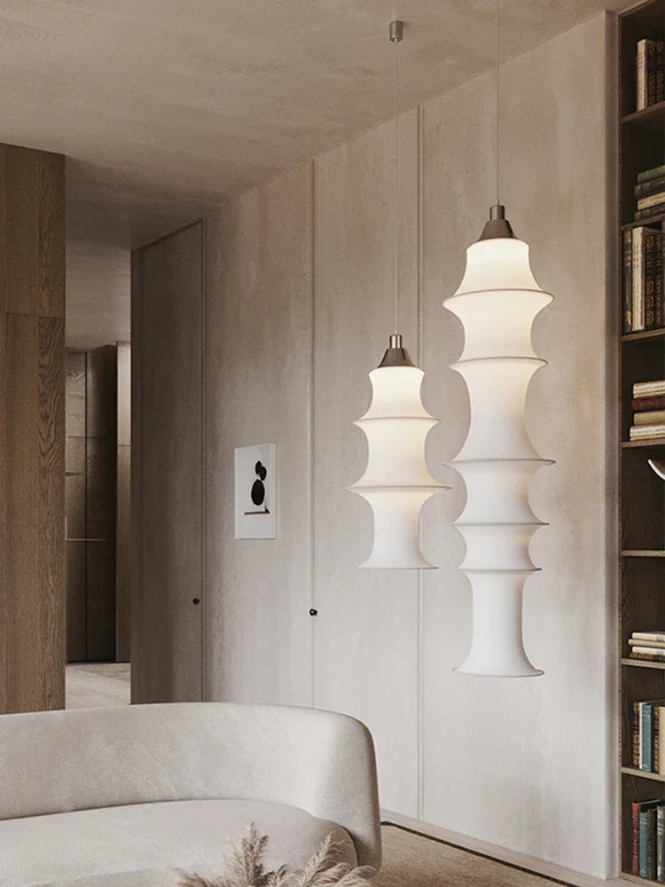 Wabi Sabi Cloth Ceiling Lamp: Japan-inspired Pendant Light for Stylish Home Decor