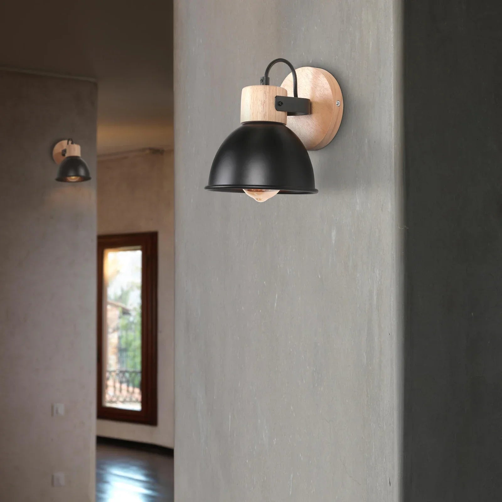 Nordic Macaroon Wooden Wall Light, Modern E27 LED Sconce for Bedroom & Living Room by Afralia™