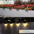 Solar Fence Lights: Waterproof Outdoor Deck Pathway Stairs Lighting for Yard & Patio